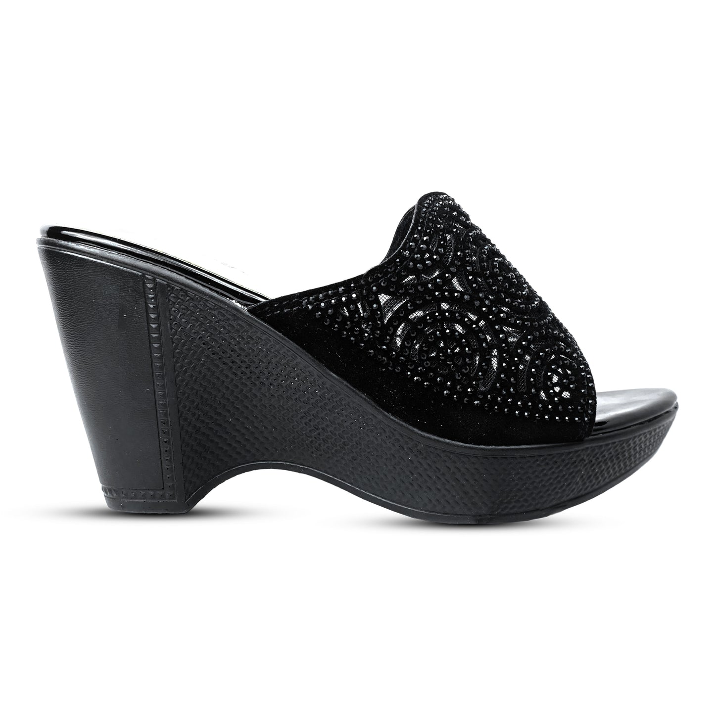 Faux Leather Festive Women Shoes – Sparkling Elegance for Any Occasion