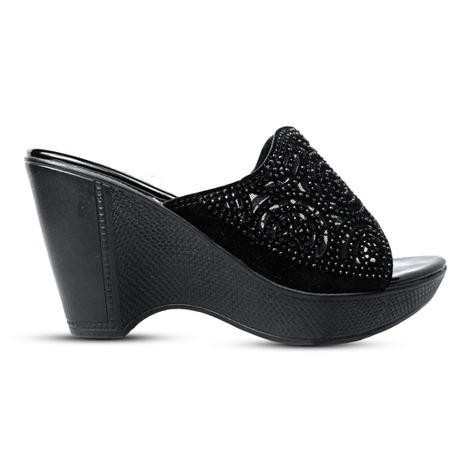 Faux Leather Festive Women Shoes – Sparkling Elegance for Any Occasion
