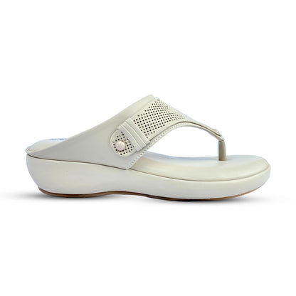 Two Finger Dr. Sandal for Men & Women – Comfortable White Sandals for Casual Wear