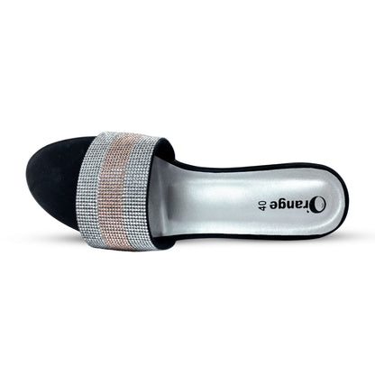 Without Belt Luxurious Stone High Heel Shoes at a Reasonable Price