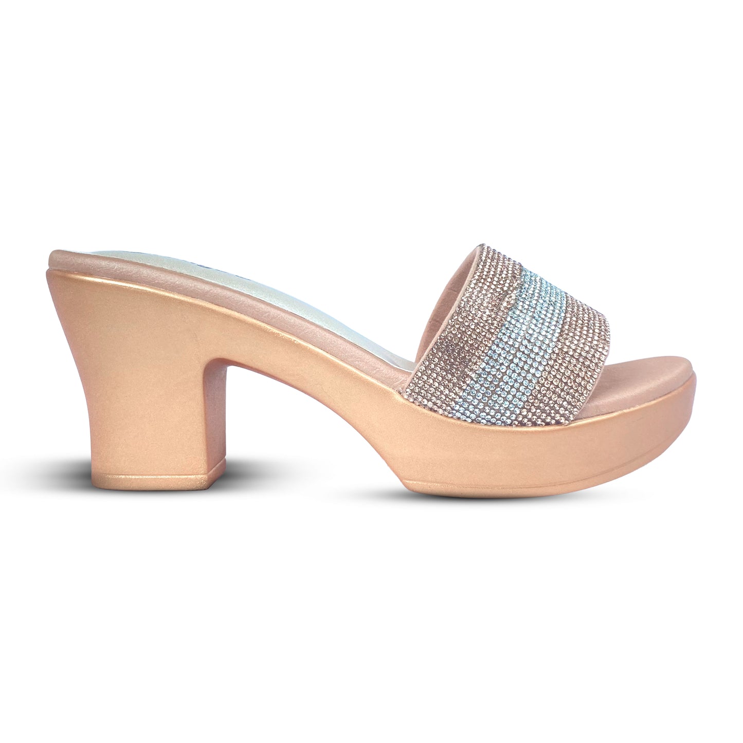 Without Belt Luxurious Stone High Heel Shoes at a Reasonable Price