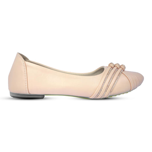 Stylish Women's Pump with Elegant Knot Detail and Sparkling Embellishments