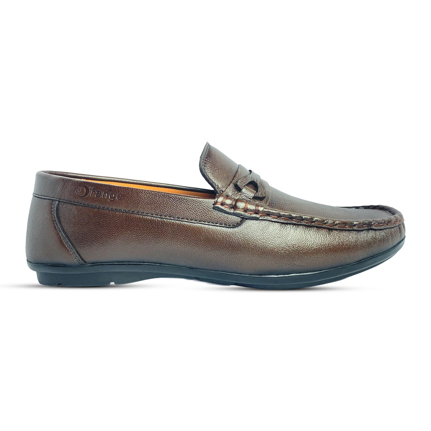 Brown premium leather loafer