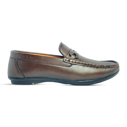 Brown premium leather loafer