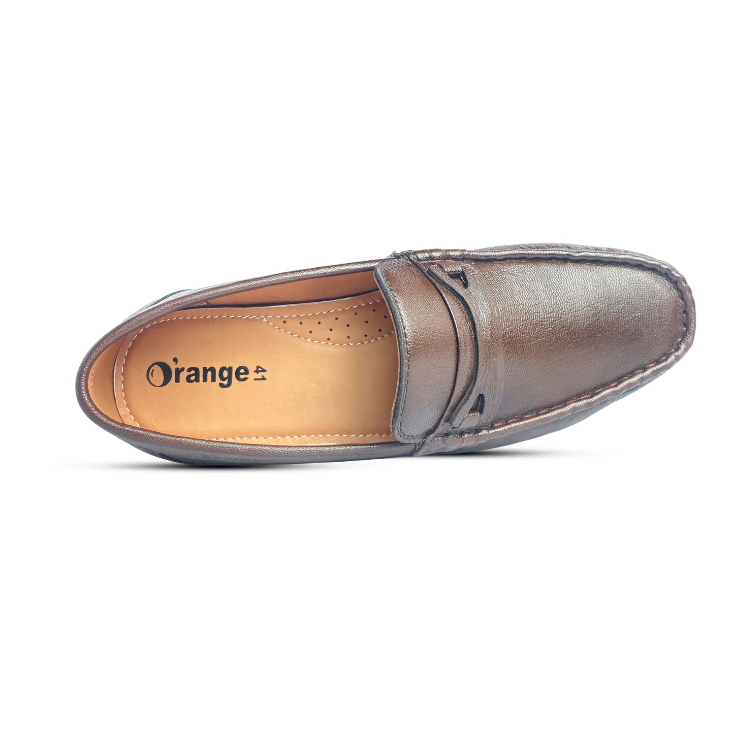 Brown premium leather loafer