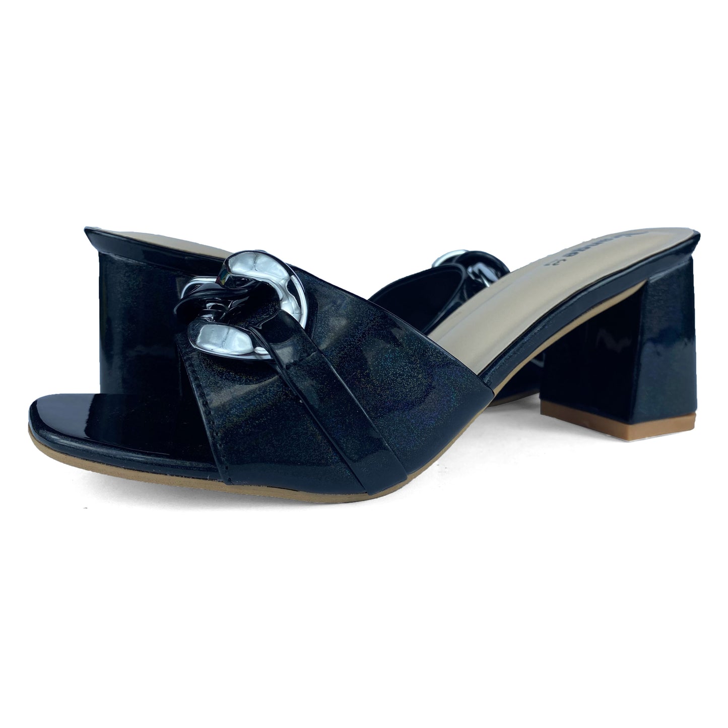 Square Toe Heel Sandals for Ladies | Olive Green Heel Sandals | O'range