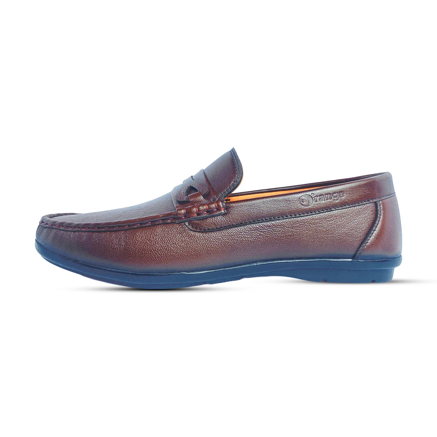 Brown premium leather loafer