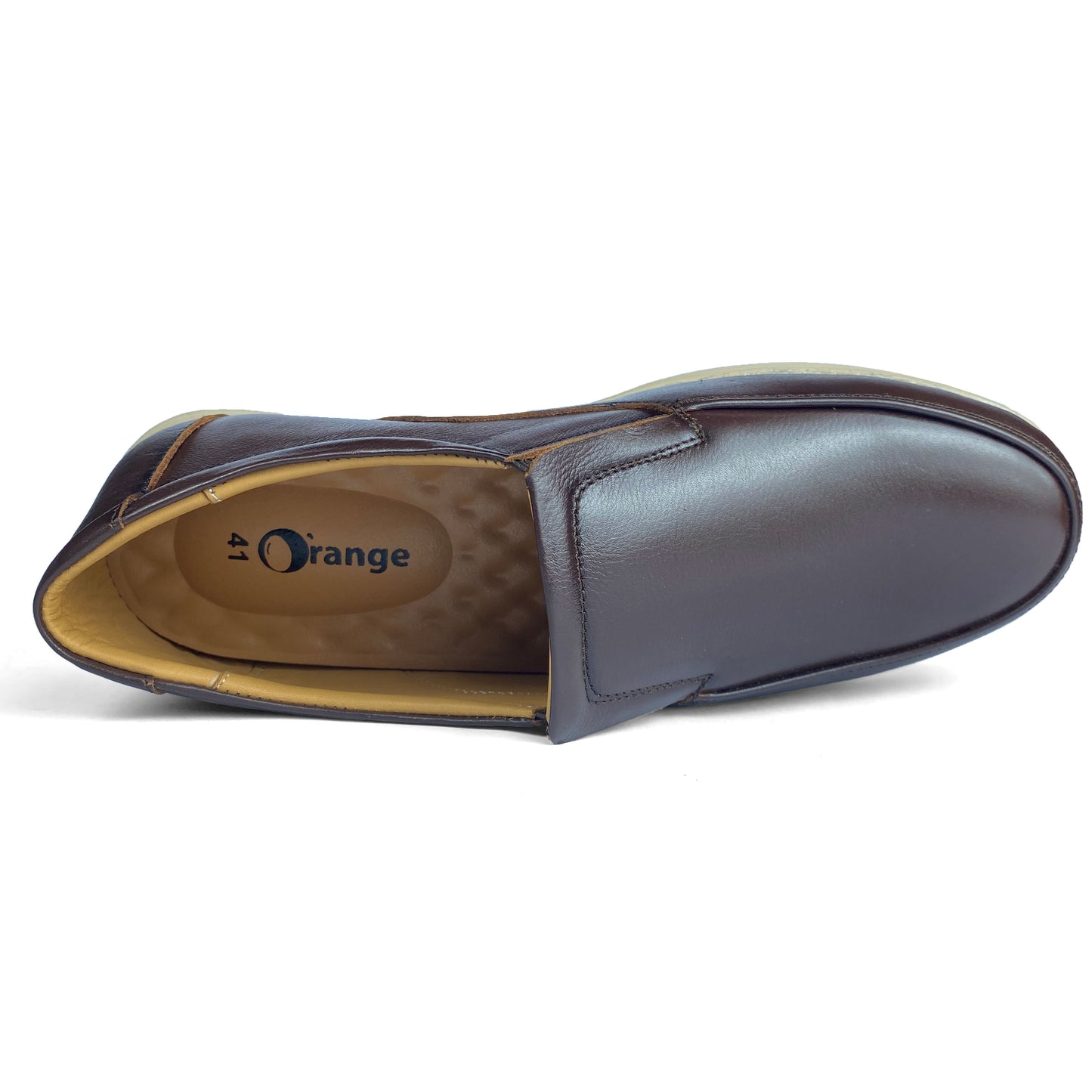 Men's Brown Leather Loafers | Premium Leather Shoes | O'range