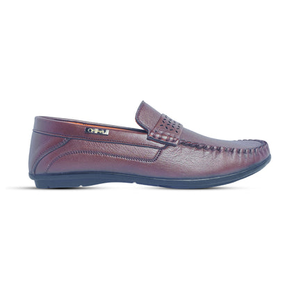 Buy Men’s Leather Casual Shoes in Brown - Stylish Slip-On Loafers for Men