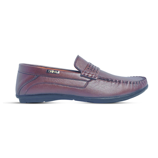 Buy Men’s Leather Casual Shoes in Brown - Stylish Slip-On Loafers for Men