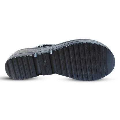 Demmey Wedge Sandals – Elegant & Comfortable Sandals with Shimmering Straps