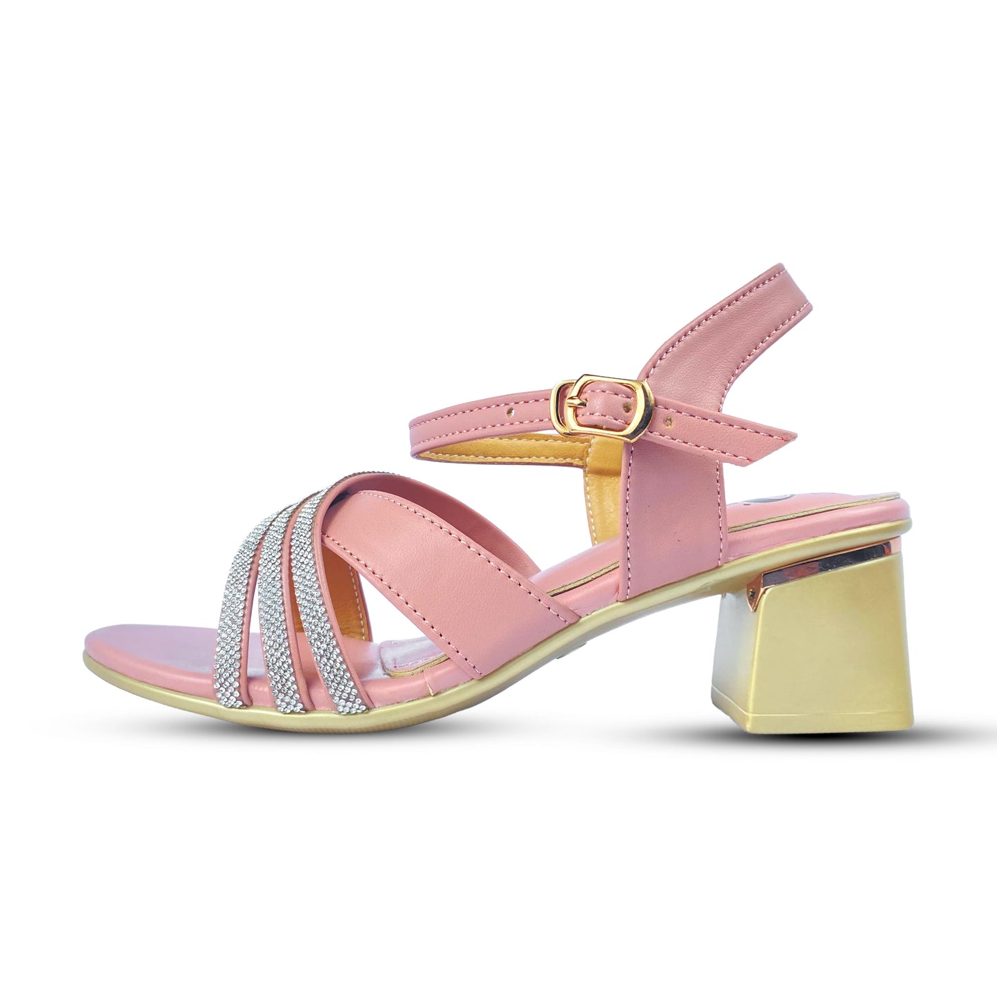 Ladies Heel Sandals – Stylish, Comfortable Block Heel Sandals for Formal & Casual Wear