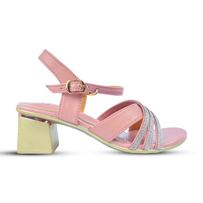 Ladies Heel Sandals – Stylish, Comfortable Block Heel Sandals for Formal & Casual Wear