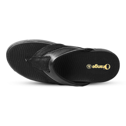 Men's Black Nubuck Leather Toe-Post Sandal – Comfortable and Stylish Sandals for Everyday Wear