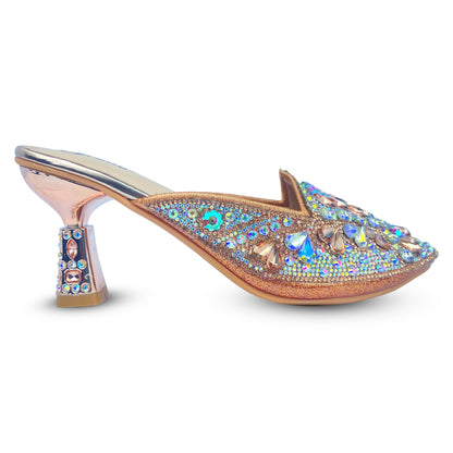 Soft Bottom Stone Work High Heel – Elegant and Comfortable for Every Occasion