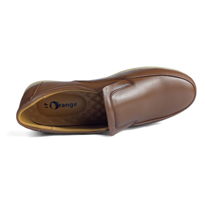 Men's Brown Leather Loafers | Premium Leather Shoes | O'range