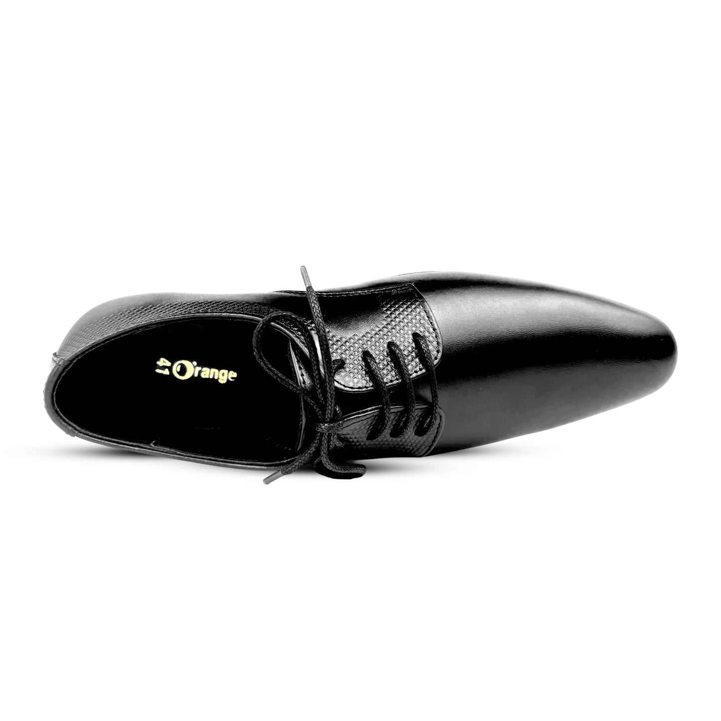 Men’s Black Textured Derby Dress Shoes | Classic Formal Lace-Up