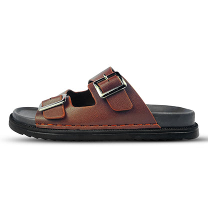 Leather Double Strap Sandals – Comfortable and Stylish for Everyday Wear