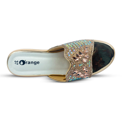 Crystal Diamante Wedge Heel Ladies Open Toe Sandals – Stylish and Elegant Footwear for Special Occasions