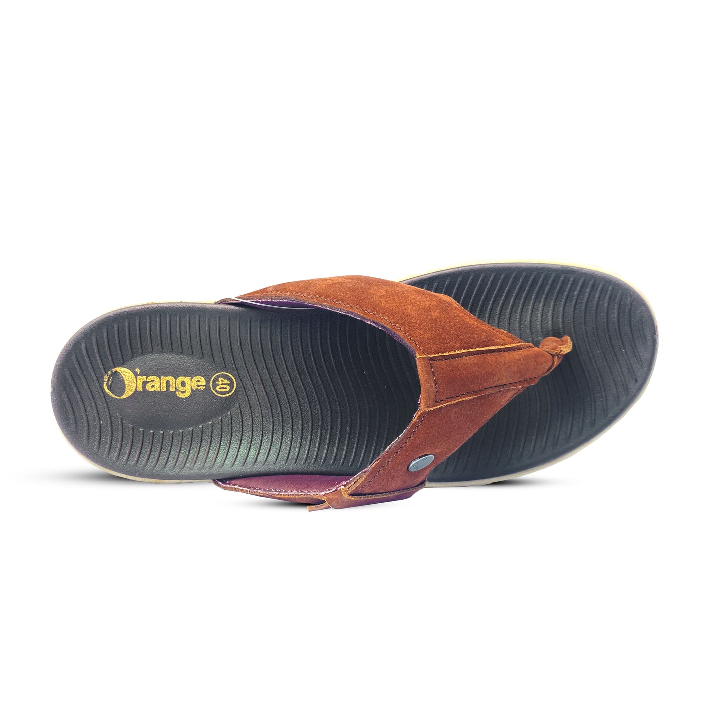 Men's Black Nubuck Leather Toe-Post Sandal – Comfortable and Stylish Sandals for Everyday Wear